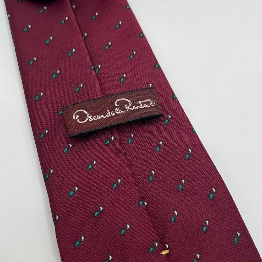 Oscar de la Renta Burgundy‎ Necktie